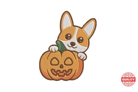 Corgi with Pumpkin Embroidery: A Designer’s Review