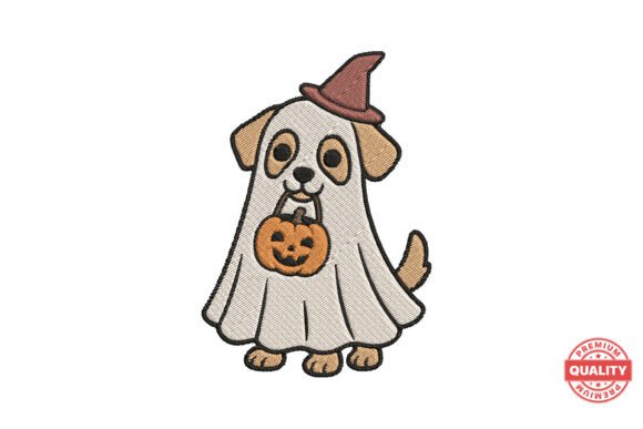 Ghost Dog with Pumpkin Embroidery Review