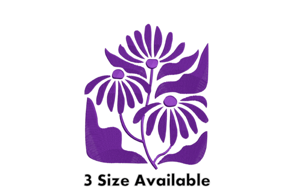 Purple Abstract Floral Embroidery File Review