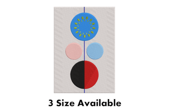 Review: Abstract Circle Art Embroidery Design