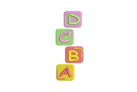 Review: Alphabet Blocks Embroidery Design for Apparel