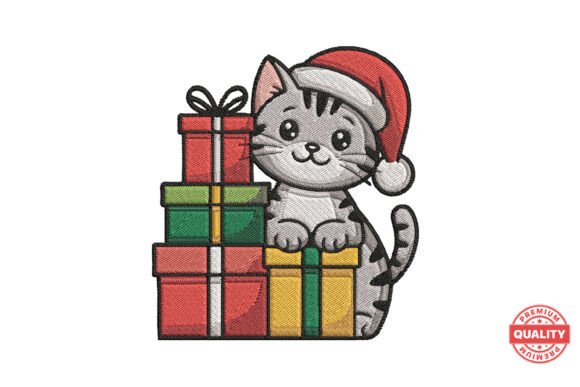 Review: Christmas Cat with Presents Embroidery