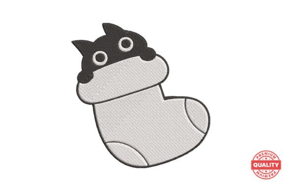 Review: Cute Cat in Stocking Embroidery for Craft Fairs