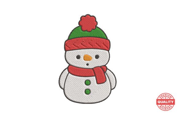 Review: Cute Snowman with Hat Embroidery Design