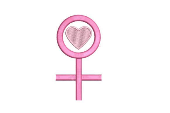 Review: Female Symbol with Heart Embroidery Design