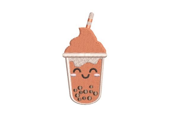 Review: Happy Peach Boba Tea Embroidery Design