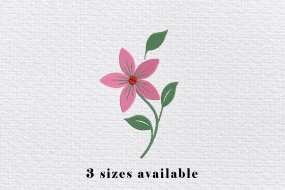 Review: Pink Flower Embroidery Design File