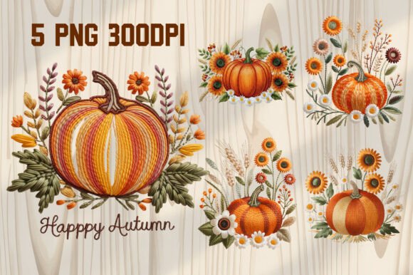Review: Pumpkin Embroidery Bundle PNG for Fall Apparel