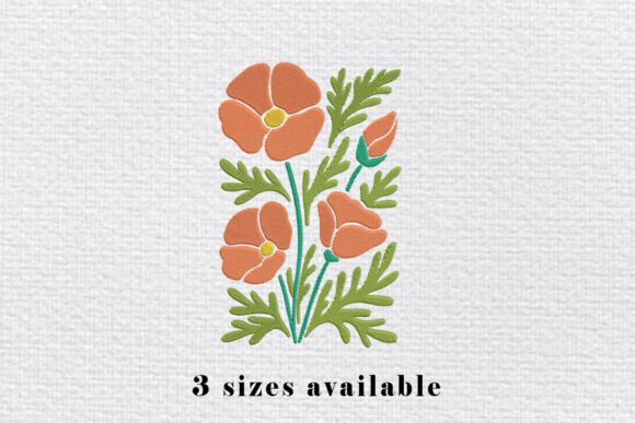 Reviewing Orange Flower Embroidery Colorful File
