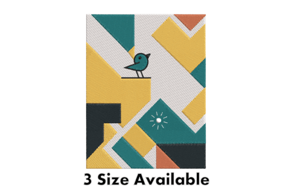 Reviewing the Geometric Bird Embroidery Pattern
