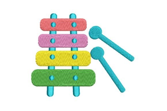 Reviewing the Rainbow Xylophone Embroidery Design